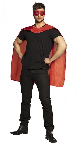 Superhelden Verkleidungsset rot 3
