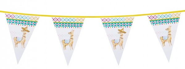 Lama Zirkus Wimpelkette 6m