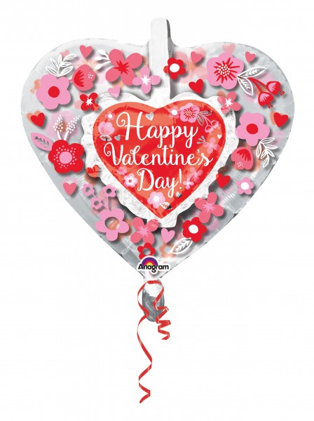 Herzballon Hidden Love 66cm