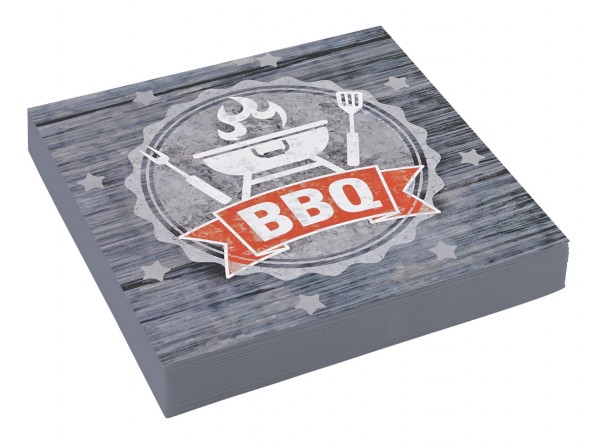 20 Barbecue Servietten 33cm