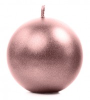 6 Kugelkerzen Torino roségold 8cm