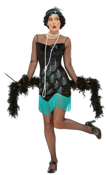 20er Jahre Peacock Flapper Kostüm