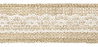 Vorschau: Jute Geschenkband Da Vinci 5m x 5cm