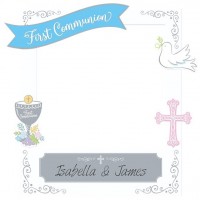DIY Erste Kommunion Fotorahmen