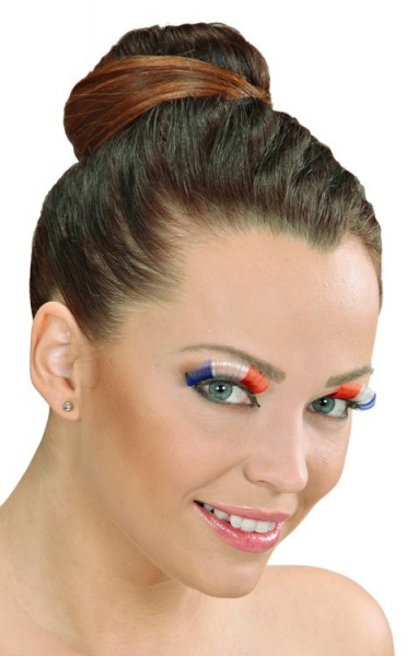 Frankreich Fan Wimpern 3