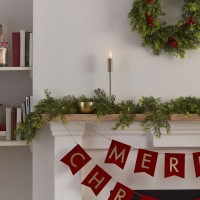 Vorschau: Landhaus Weihnacht Pinien Girlande 1,8m