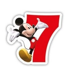 Mickey Maus Geburtstagsparty Tortenkerze Nummer 7