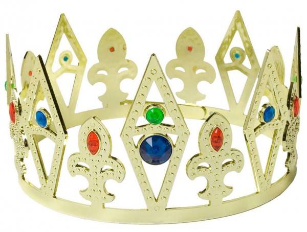 Goldene Prachtkrone Mit Edelsteinbesatz