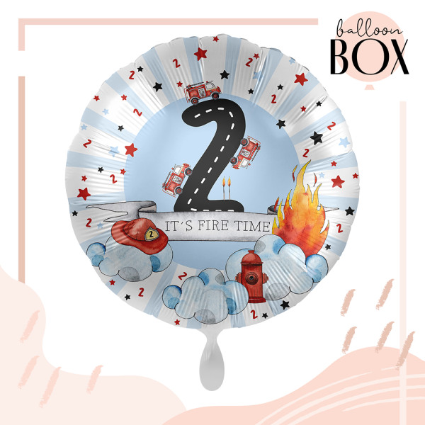 Balloha Geschenkbox DIY Happy Fire Engine - Zwei XL