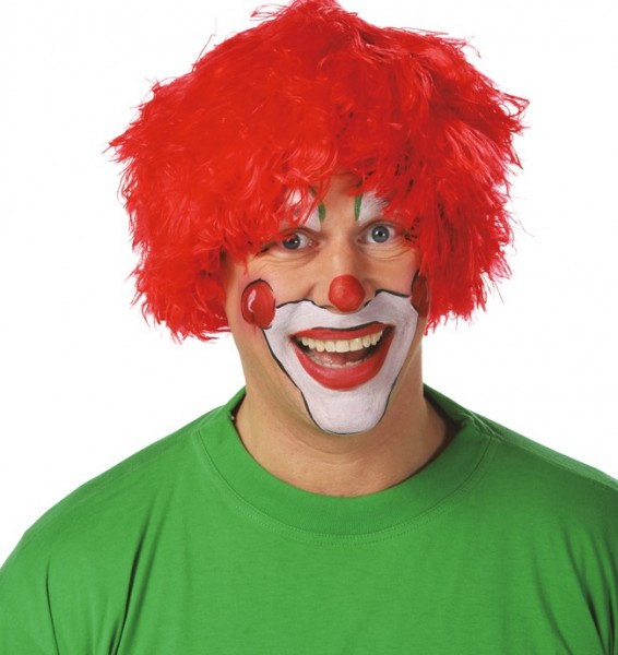 Rote Fransige Clownsperücke