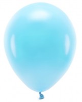 10 Eco Pastell Ballons azurblau 26cm