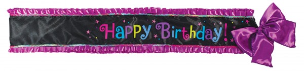 Happy Birthday! Schärpe 76 x 13cm