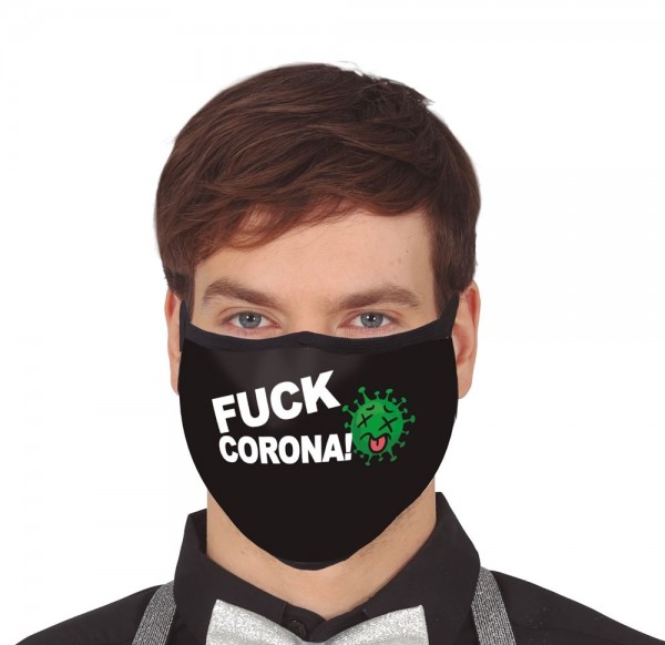 Fuck Corona Mund-Nase-Maske