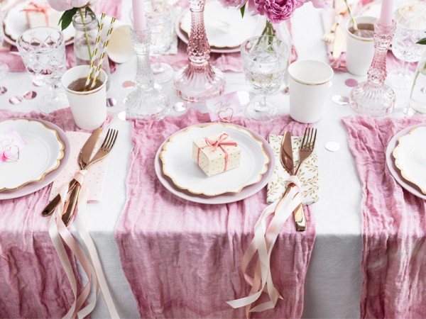 10 Herzilein Kartenhalter roségold 5