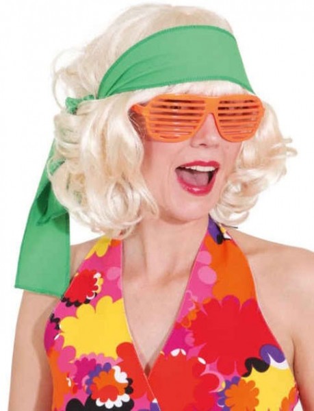 Grünes Retro Girl Hippie Stirnband