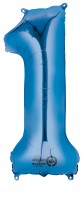 Zahlenballon 1 Blau 86cm