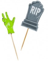 12 Zombie Friedhof Party Picker