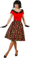 60er Jahre Rockabella Shirt für Damen