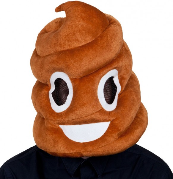 Kackhaufen Emoji Maske
