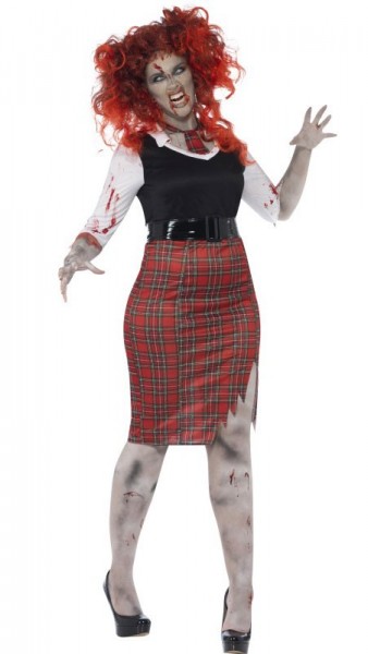 Zala Zombie Schulmädchen Kostüm