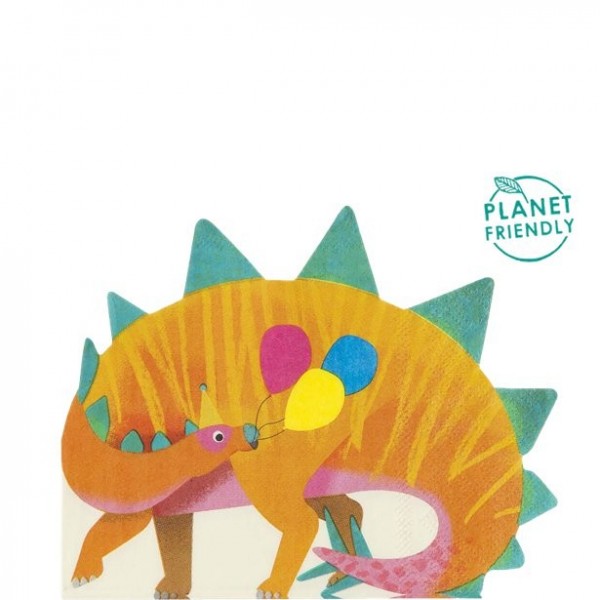 16 Dino Party Servietten 33cm