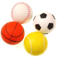 4 Schaumstoffbälle Sports Day