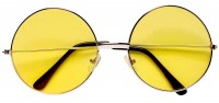Gelbe Hippie Brille Ronny
