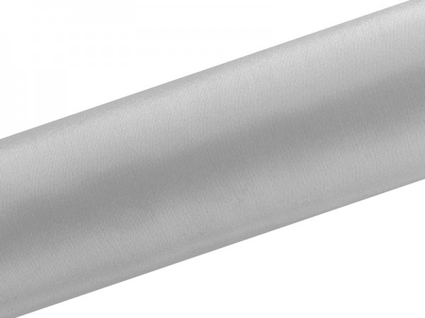 Satin Stoff Eloise silber 9m x 16cm