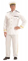 Navy Kapität Herrenkostüm Weiß