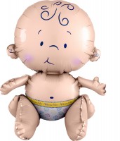 Folienballon Süßes Baby sitzend XL