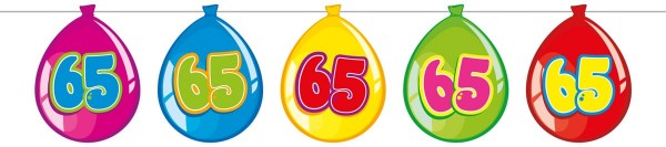Funny 65th Birthday Girlande 10m