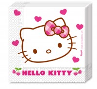 20 Hello Kitty Sweet Cherry Servietten 33cm
