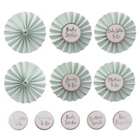 6 DIY Hallo Welt Buttons 8cm
