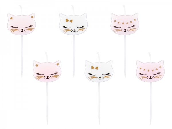 6 Katze Kiki Tortenkerzen