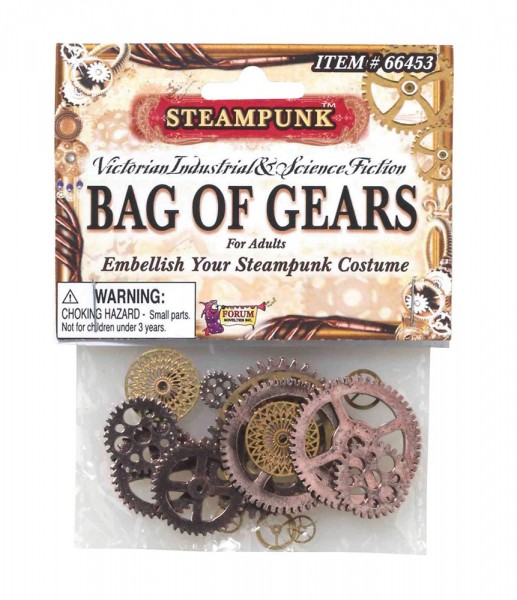 Steampunk Zahnräder Metall-Look