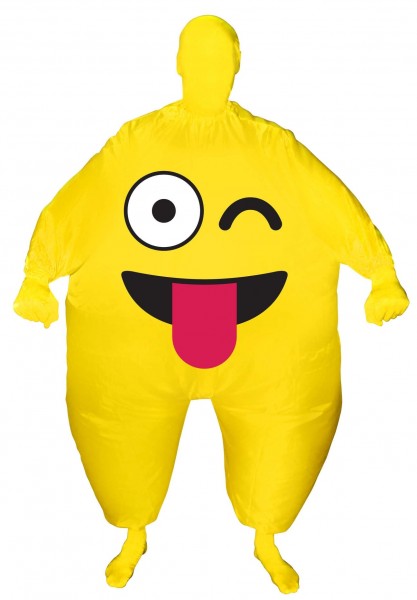 Aufblasbares Emoji Smiley Kostüm