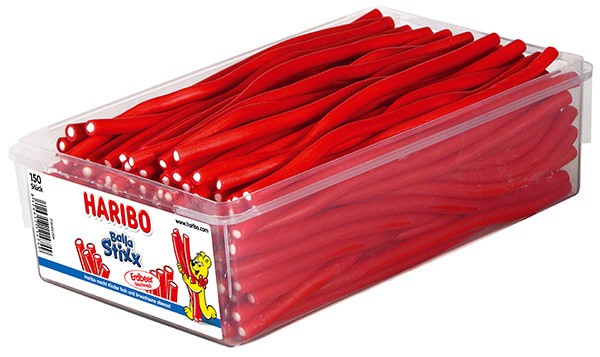 150 Haribo Balla Stixx Erdbeere 1125g