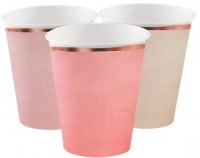8 Rosy Birthday Pappbecher 260ml