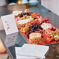 Roségoldenes Party-Buffet Set