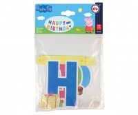 Peppa Wutz Regenbogen Girlande 2,3m