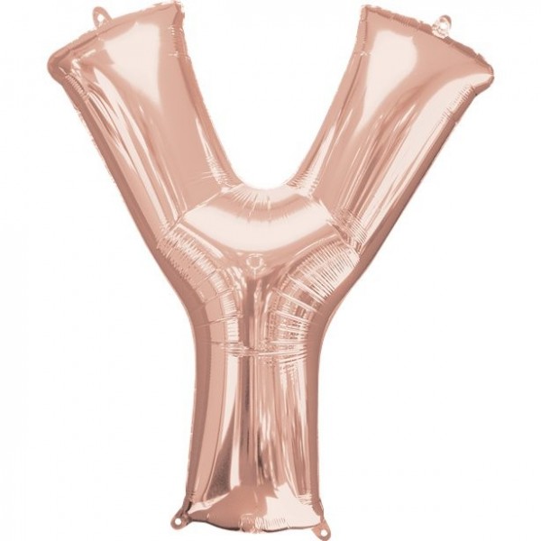 Folienballon Buchstabe Y roségold 41cm