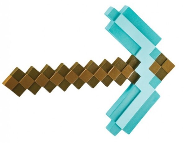Minecraft Pixel Spitzhacke 40cm