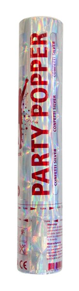Party Popper silbernes Konfetti