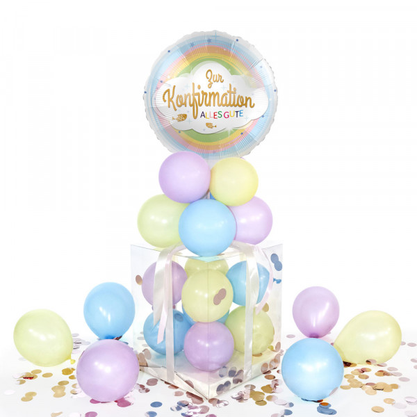 Balloha Geschenkbox DIY Konfirmation pastell XL