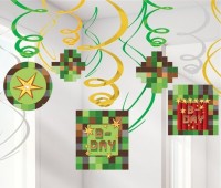 12 TNT Pixel Party Spiralhänger 61cm