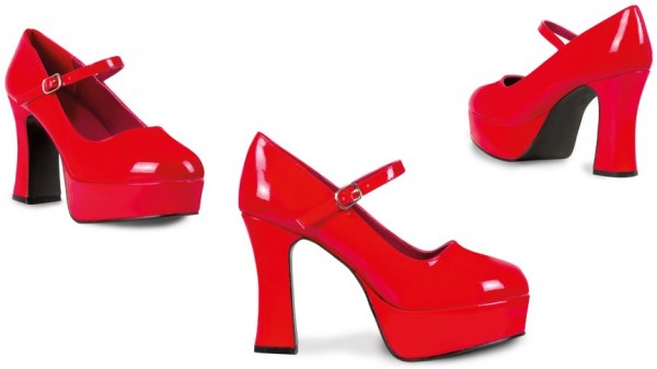 Rote Fashionista Plateau Pumps