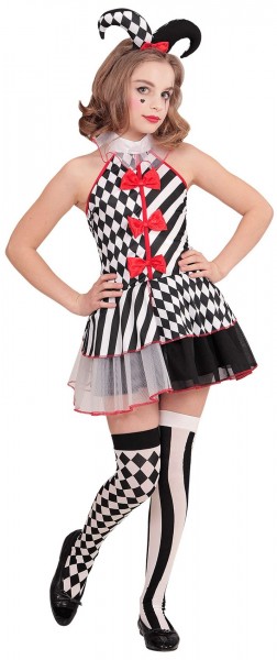 Harlekin Jolly Lolly Mädchenkostüm