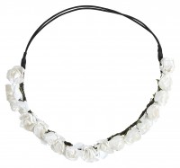 Weißes Blumen Haarband