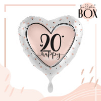 Vorschau: Balloha Geschenkbox DIY Happy 20 Heart XL