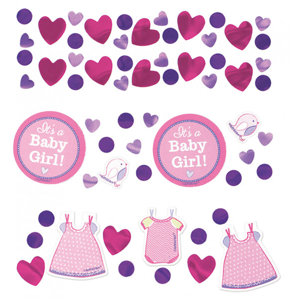 Girl Confetti Shower With Love